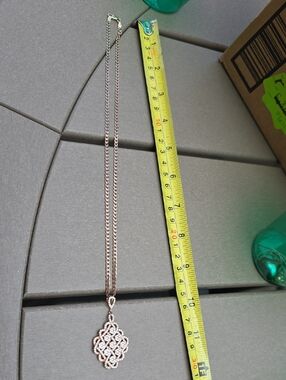 Rose Gold Filigree Pendant Necklace